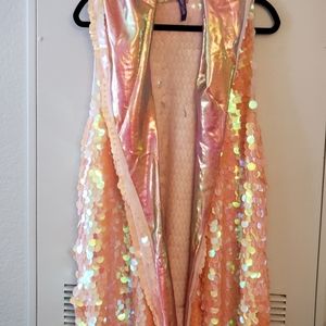 Rolita Couture Peachy Keen Holographic Vest. One S